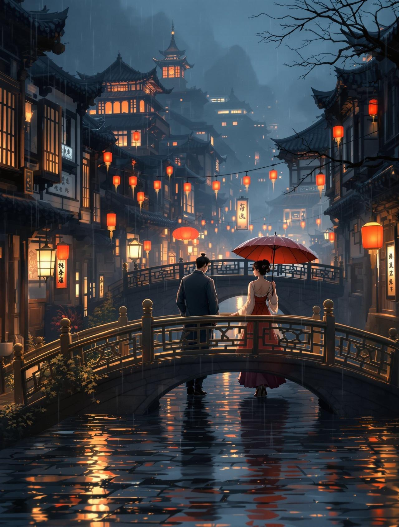 新新漫画网 - 长安夜雨 新新漫画网 - 长安夜雨:千年长安,一场雨困住了两个人